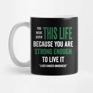 Liver cancer awareness - liver cancer warrior Mug